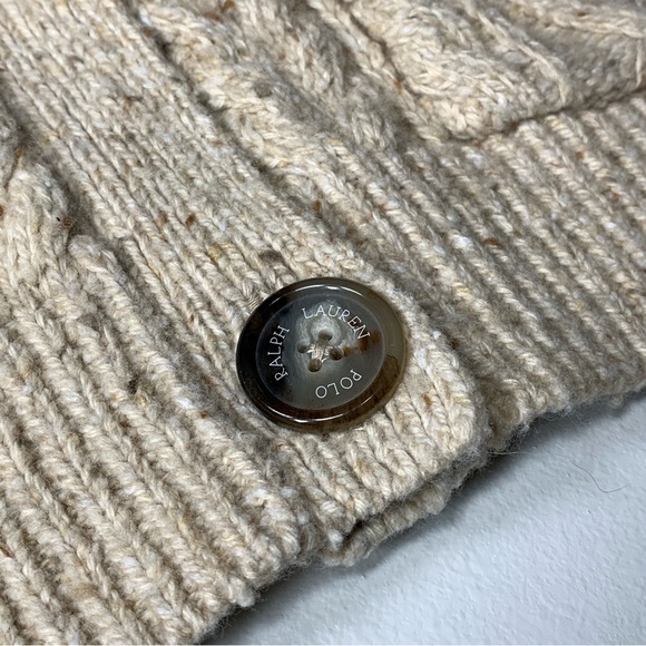 Polo Ralph Lauren Cable Knit Boyfriend Cardigan - Size Medium NWOT - Picture 6 of 10